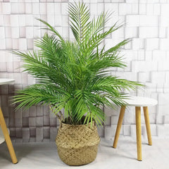 70-125cm Artificial Large Rare Palm Tree Green Realistic Tropical Plants Indoor Plastic Fake Tree Home Hotel Christmas Decorat