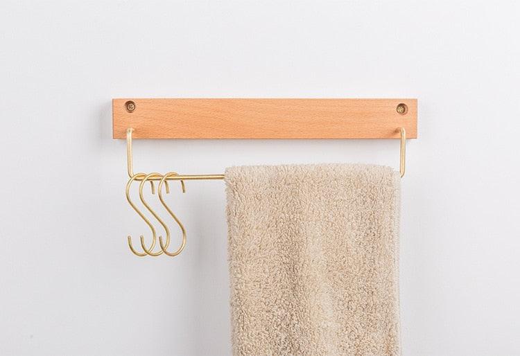 Beechwood Towel Rack Small Beech Wheat | Sage & Sill