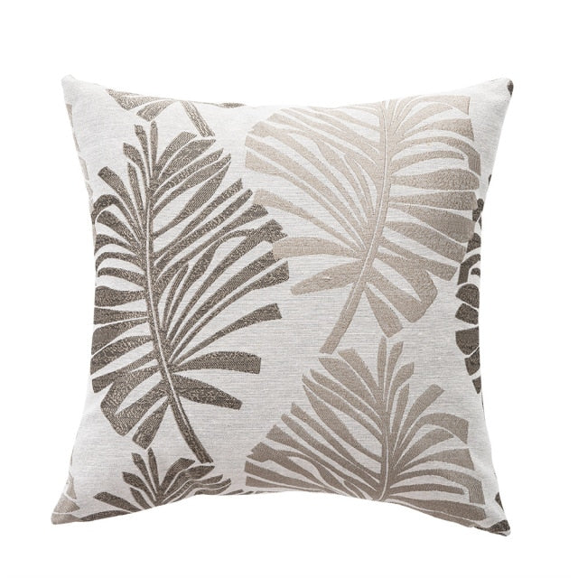 Plant Pattern Linen Pillow Case