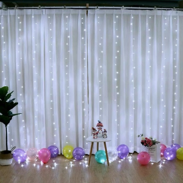 3M LED Fairy String Lights Curtain Garland USB